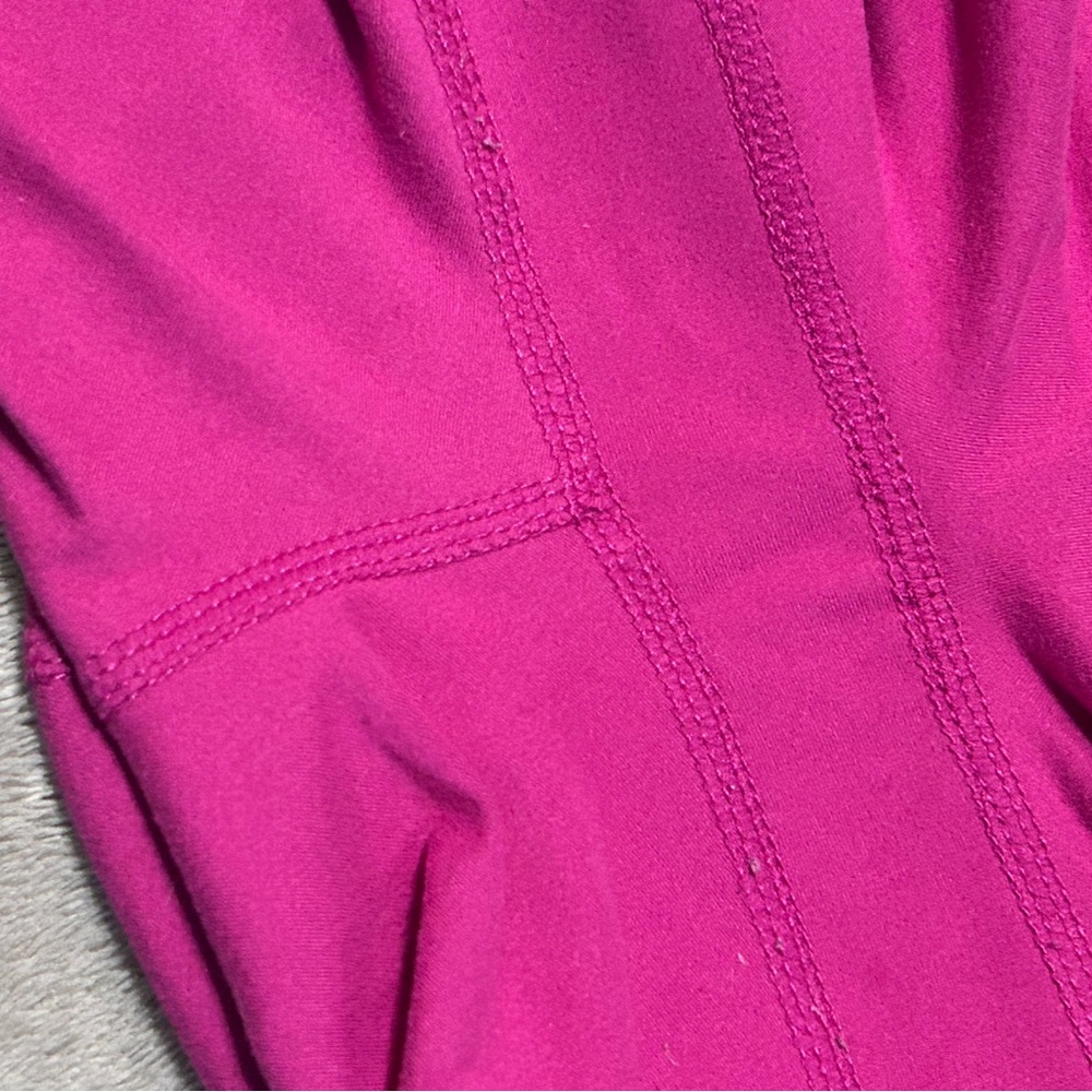 Rae Mode Large raspberry high waisted poly microfiber spandex pocket leggings - Picture 5 of 10